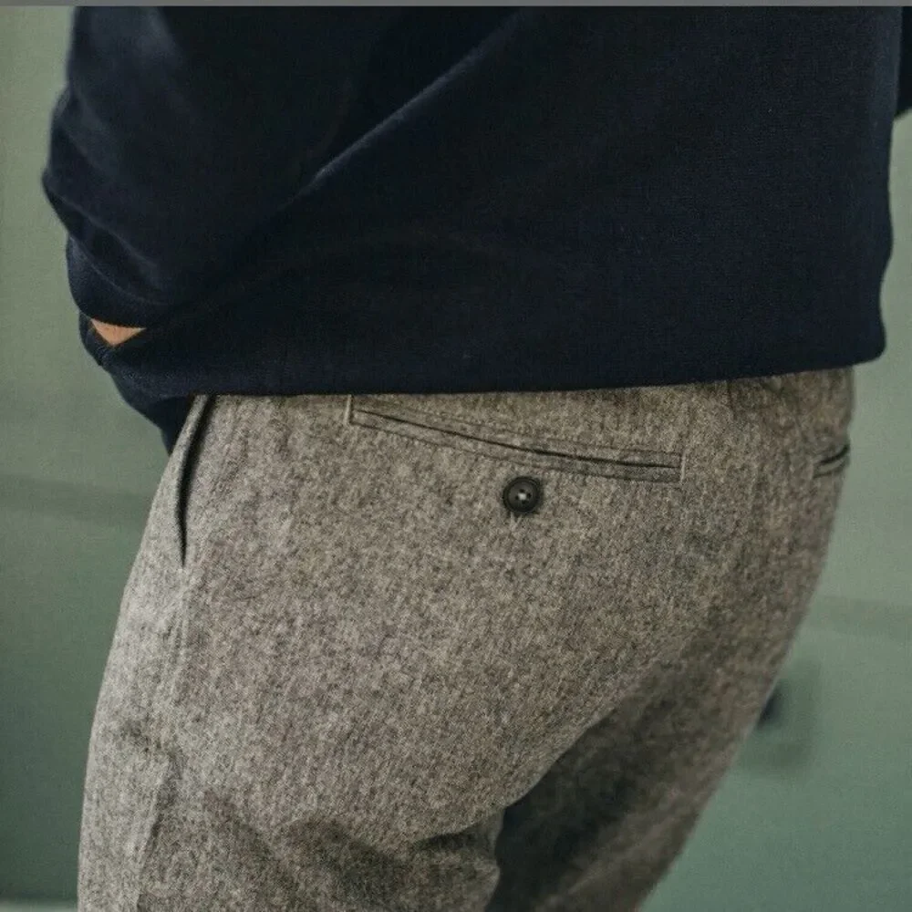 TAYLOR STITCH The Carmel Pant In Charcoal Gray Birds Eye Wool‎ Men’s Size 28